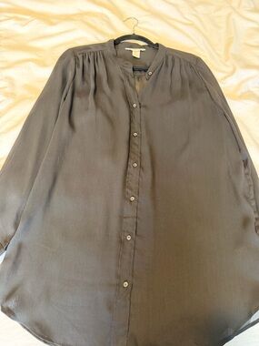 H&M Black Sheer Blouse